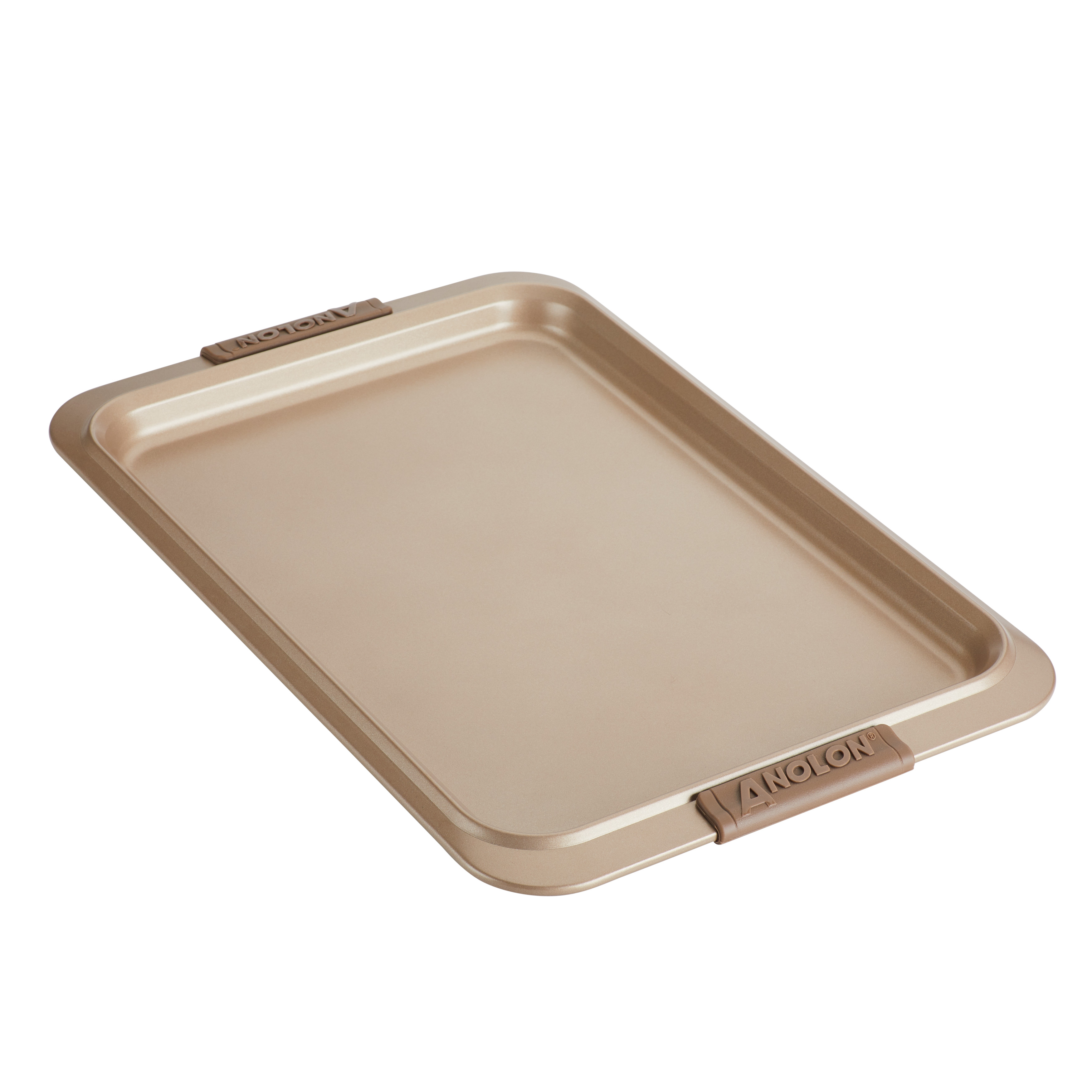 Anolon Advanced Bronze Nonstick Bakeware 10-Inch x 15-Inch Cookie Pan with  Silicone Grips