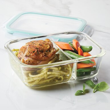 LocknLock Glass Divided Food Storage Container