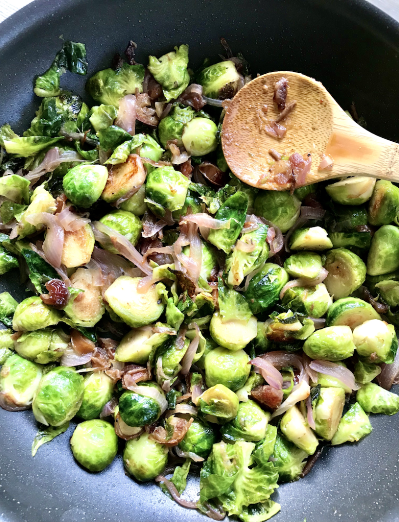 Brussels Sprouts with Caramelized Onions and Dates So Olive