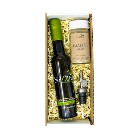 Spicy olive oil gift set